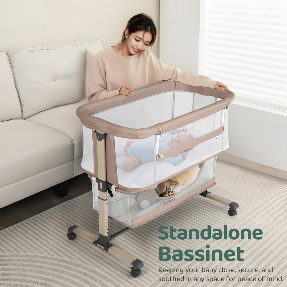 Cowiewie bassinet easy assembly for quick setup.