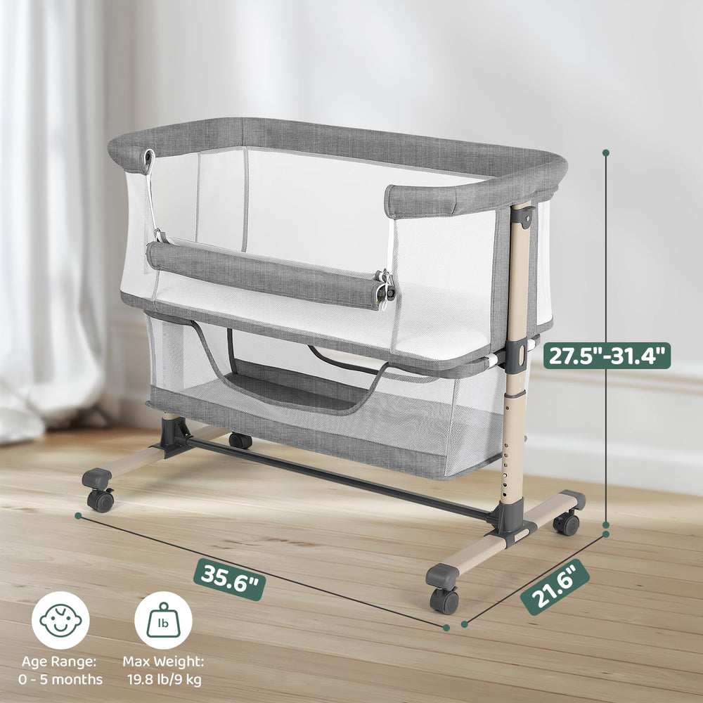 Cowiewie mattress detail highlights firm, breathable support for newborn comfort