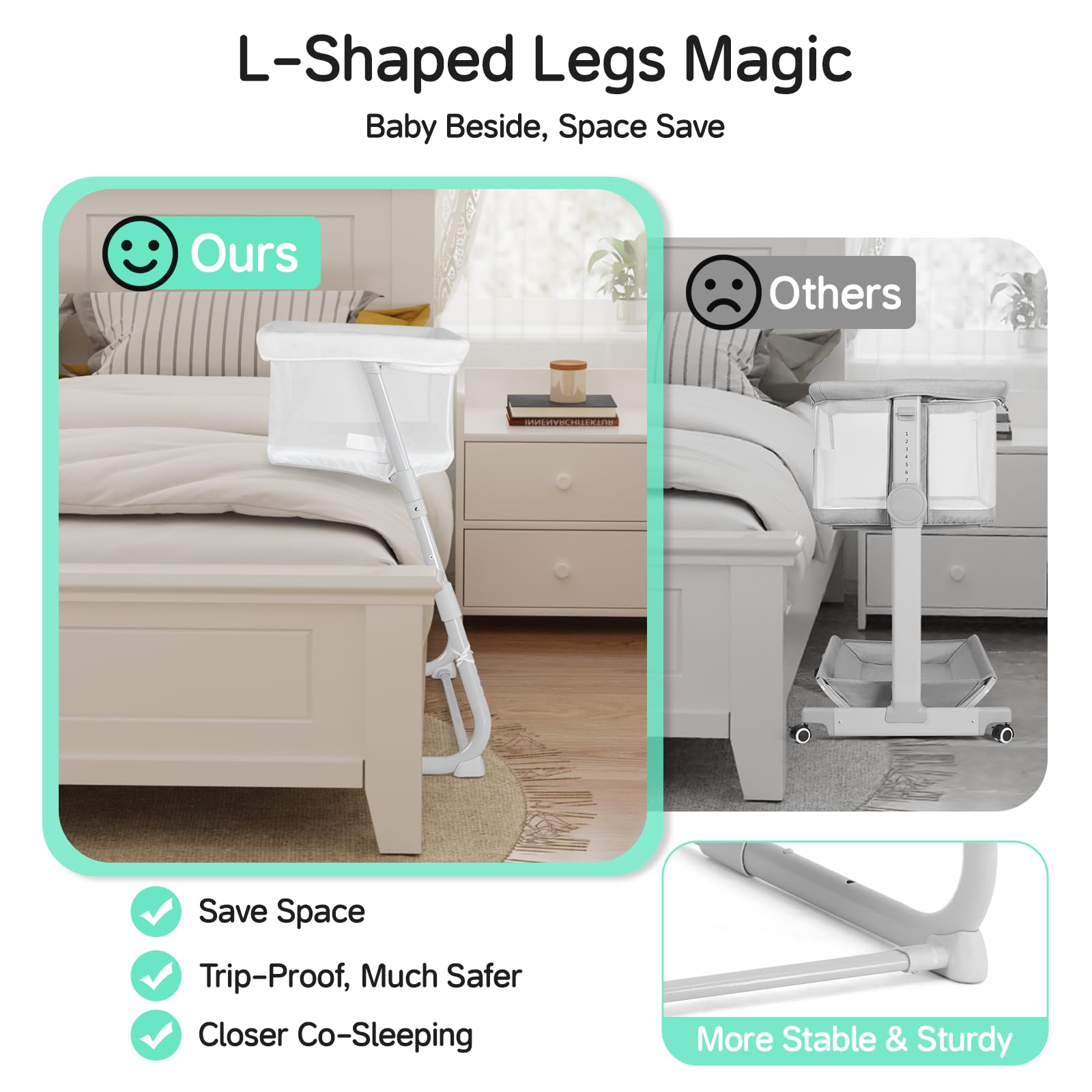 Cowiewie newborn mattress cradles delicate spines with skin-like texture