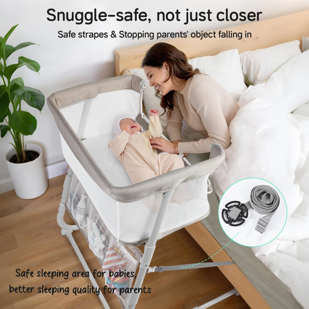 Cowiewie bassinet suitable for newborns and up to six months for cozy naps