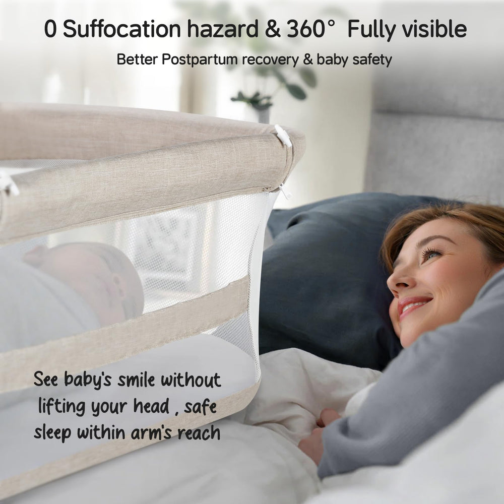 Cowiewie bassinet quick-assembly design simplifies setup for tired evenings