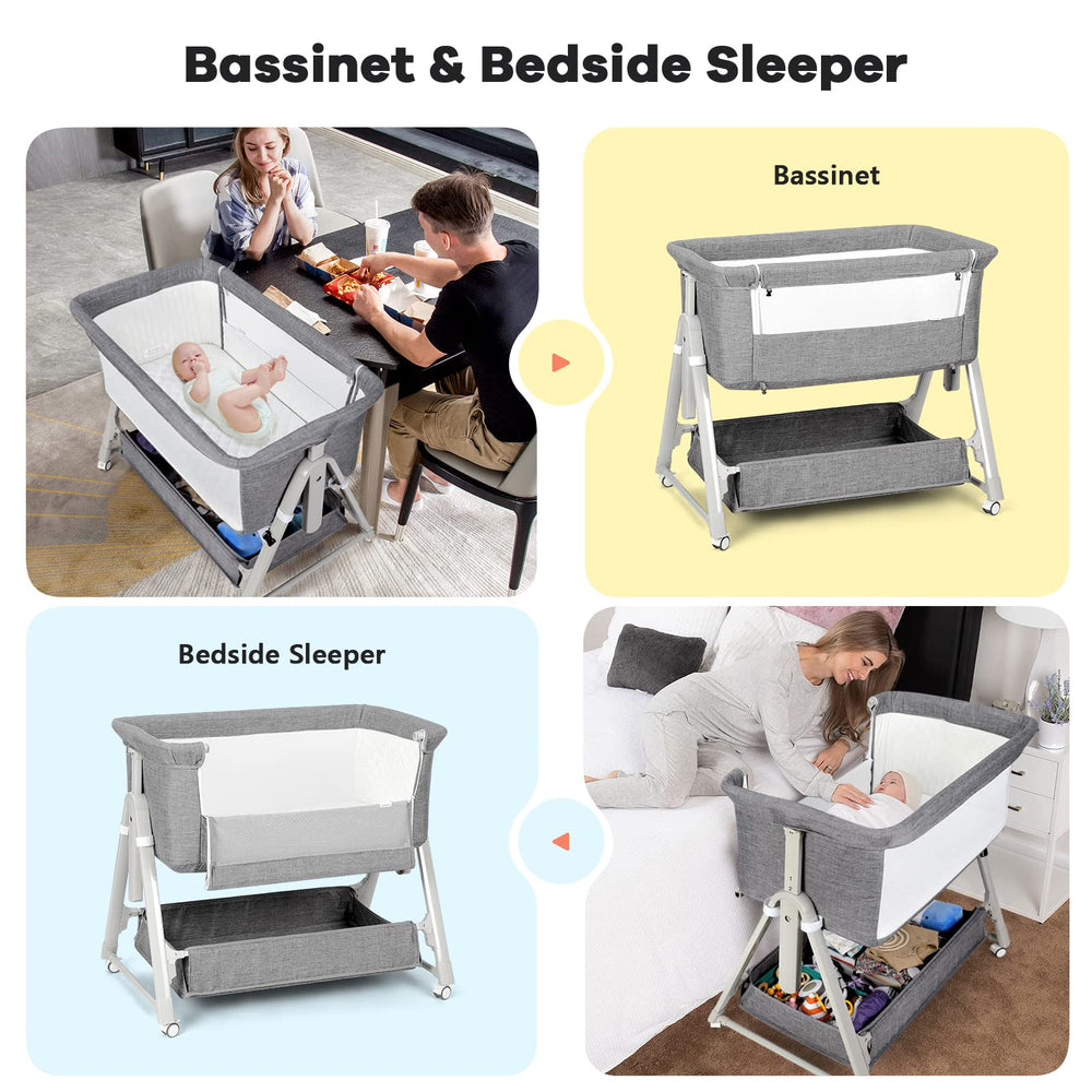 Cowiewie bassinet travel-bag-wheels enables smooth mobility and trips