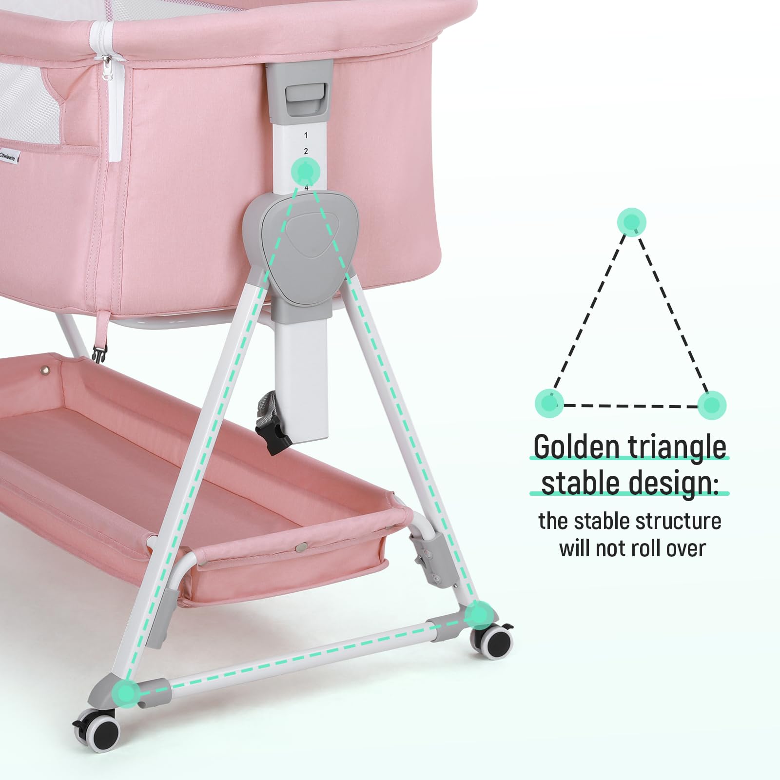 Cowiewie 3D mattress is removable and machine-washable for hygiene