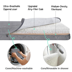 Cowiewie pyramid base and silent wheels provide stable, quiet mobility.