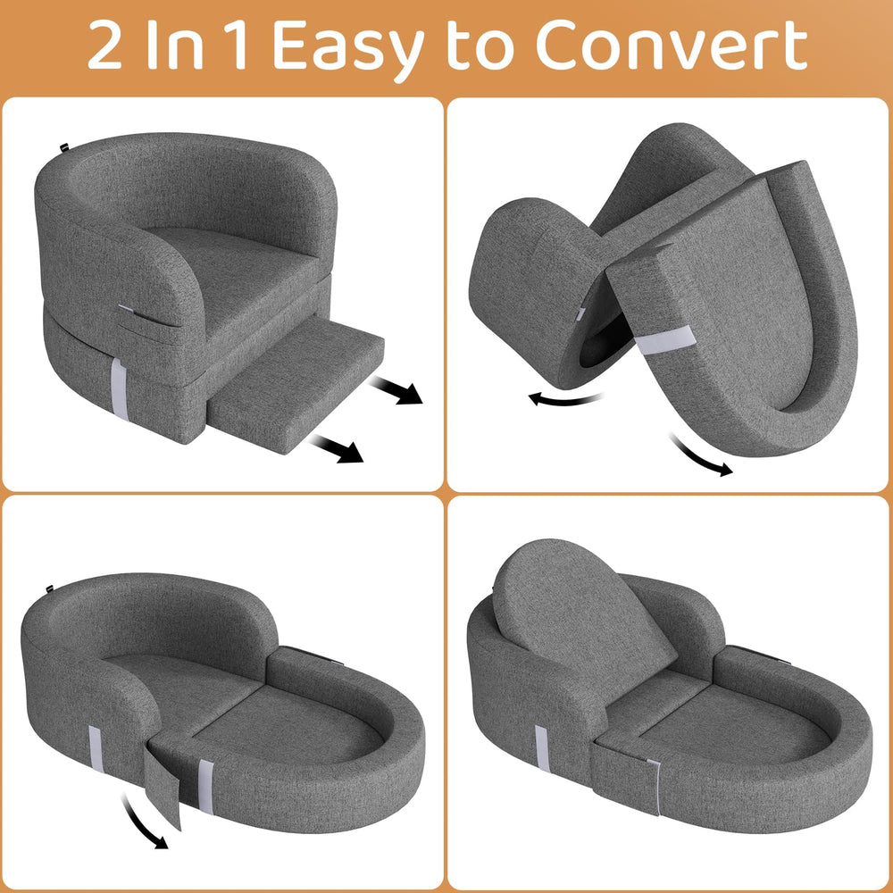 Folded, compact Cowiewie bed fits small car trunks and closets.