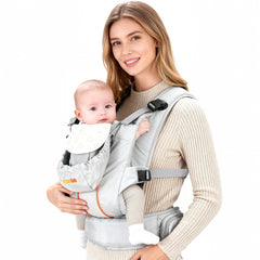 CoziBB baby carrier in front carry supports newborn comfort and hip-friendly position