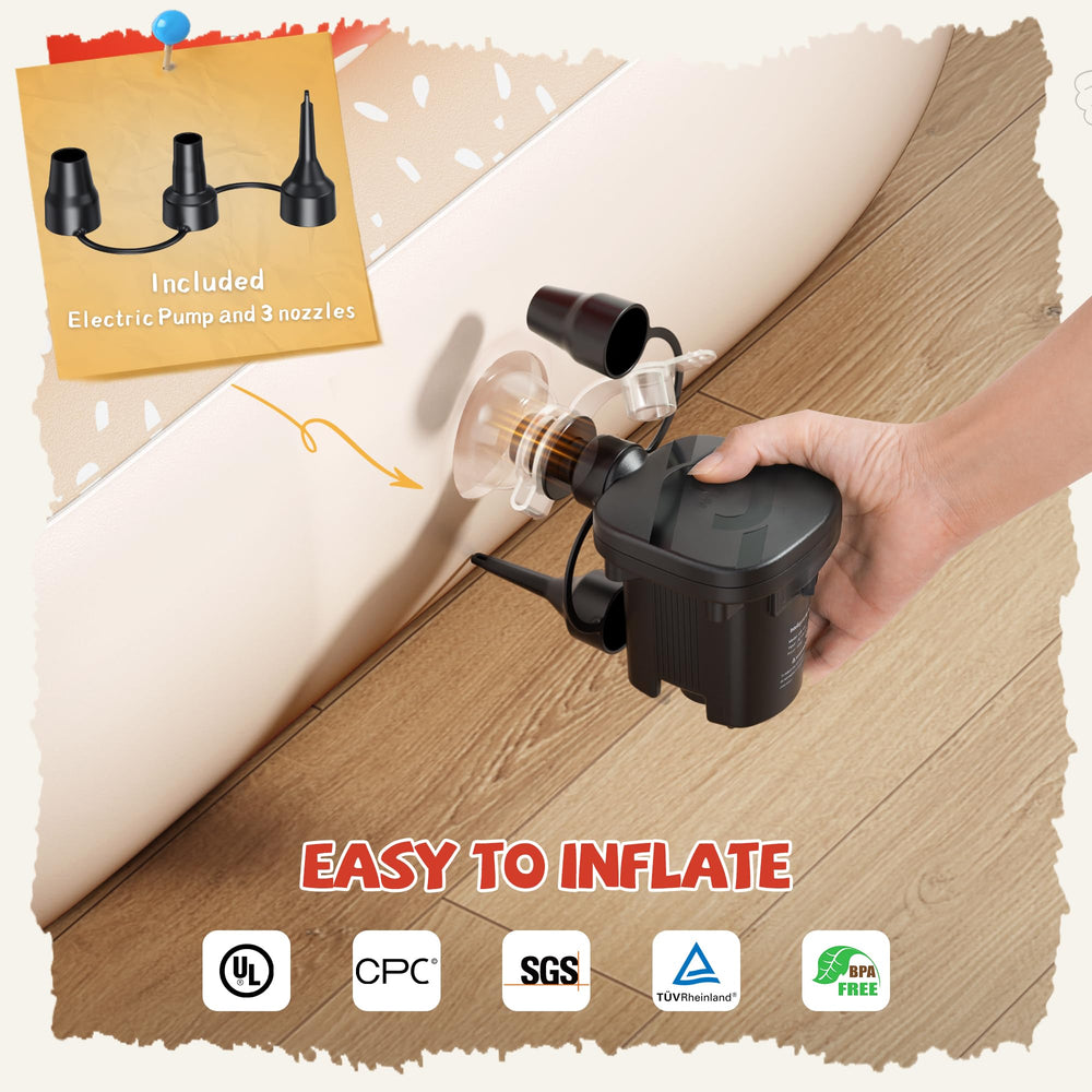CoziBB removable mattress measures 48x26.7x3.9 inches for flexible use.