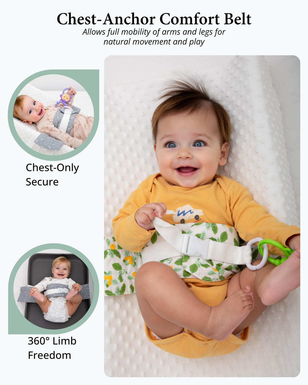 COZINUS changing pad strap universal compatibility for most pads and tables.