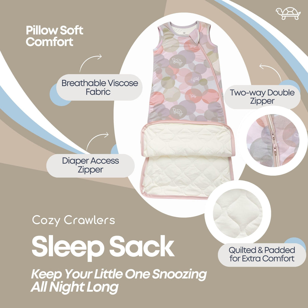 Cozy Crawlers two-way zipper enables quick diaper changes