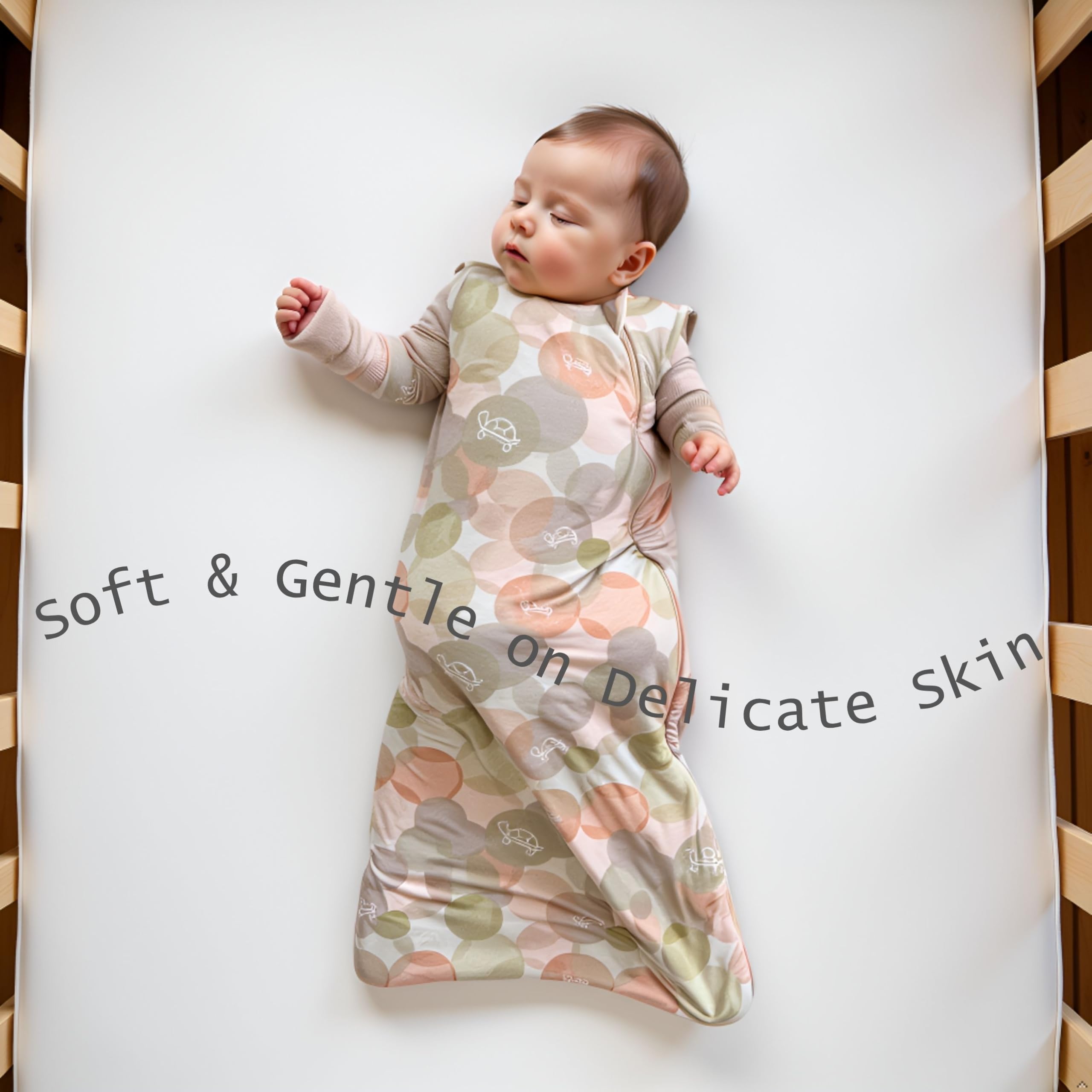 Cozy Crawlers sleep sack in use as wearable blanket for snug sleep