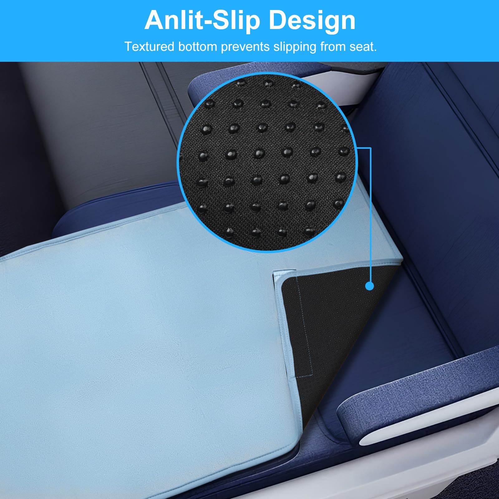 COZYBONDER easy-installation features for quick setup on a tray table armrest.