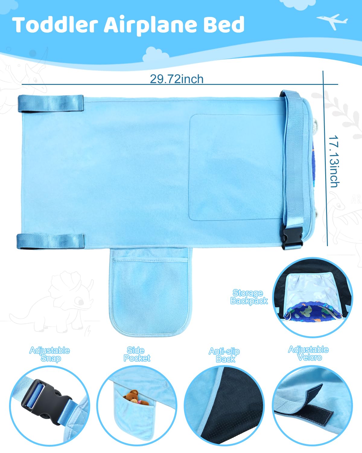 COZYBONDER folds quickly for easy storage between flights and outings.
