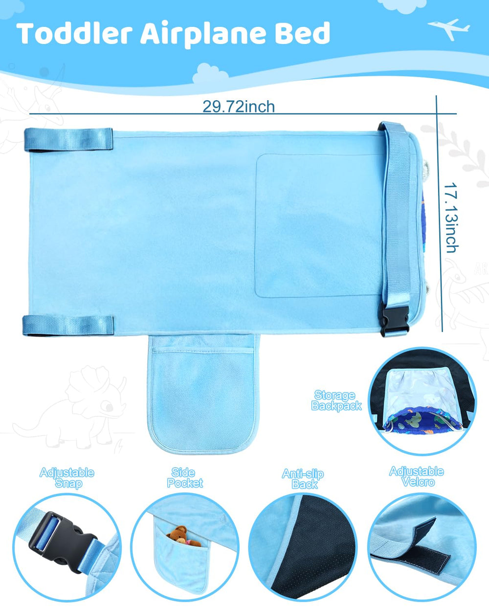 COZYBONDER folds quickly for easy storage between flights and outings.
