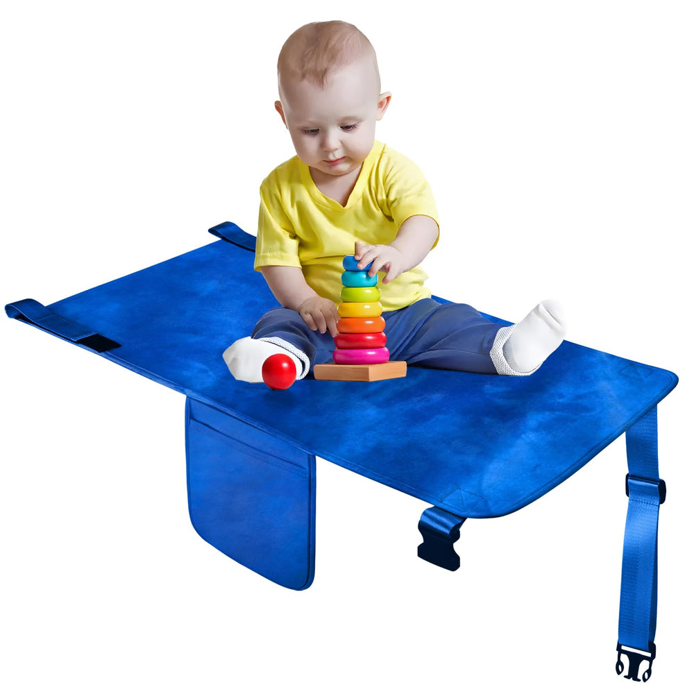 COZYBONDER toddler airplane bed folded in its bag for easy packing.