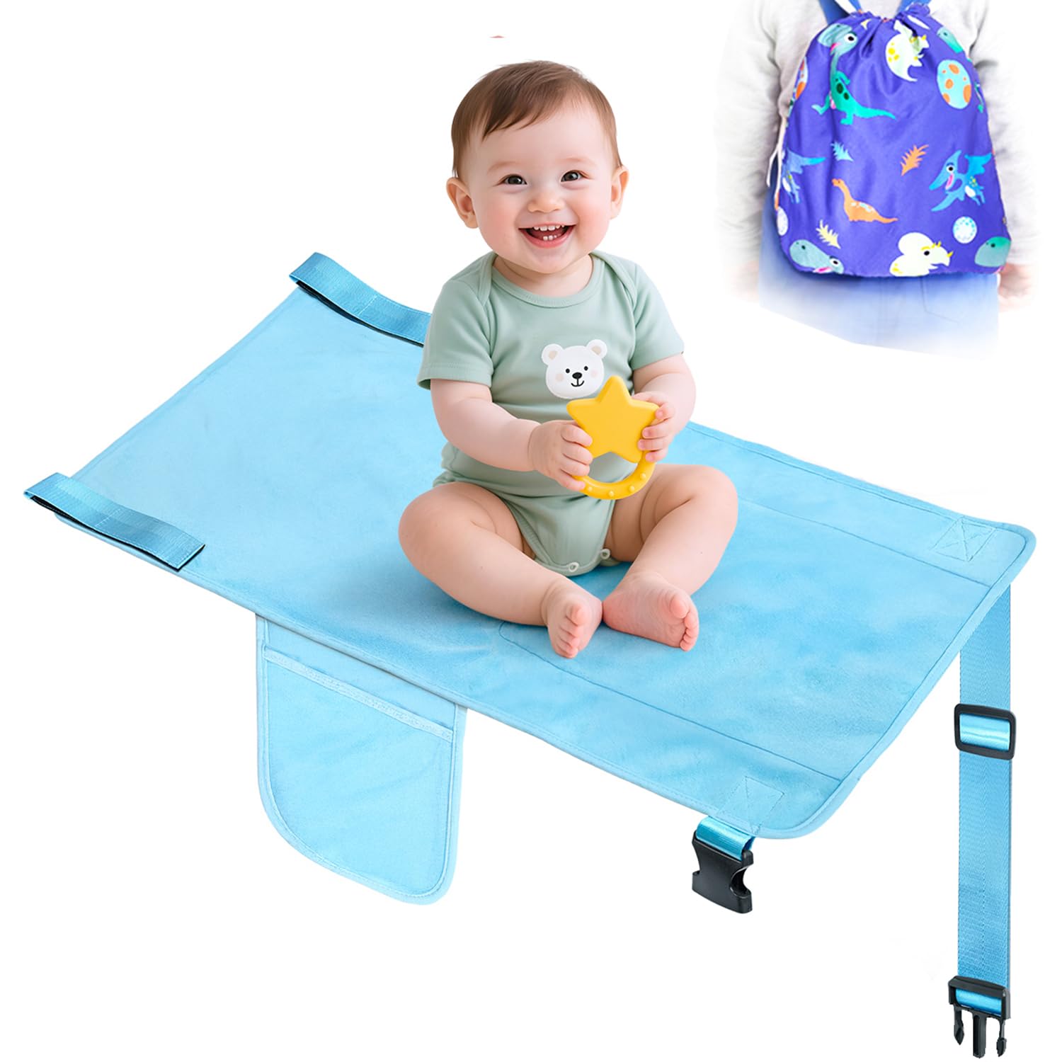 COZYBONDER toddler airplane bed on seat transforms into a comfy footrest.