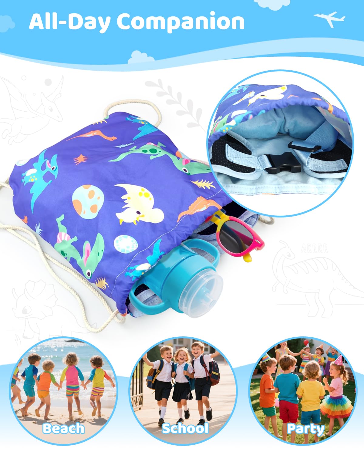 COZYBONDER side pockets hold toys, snacks, or books within reach.