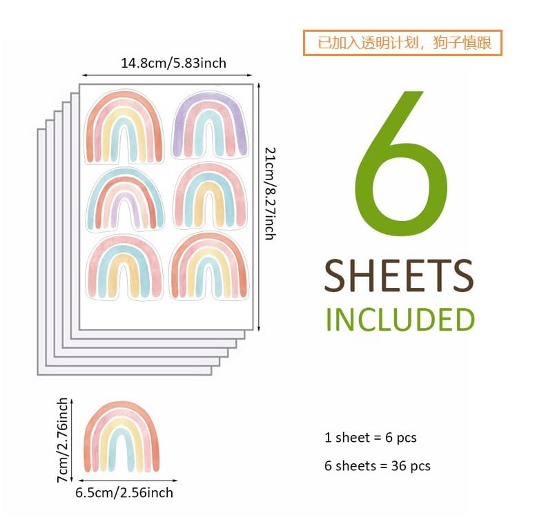 CozyDecor rainbow wall decal adds color and easy repositioning for playful spaces.