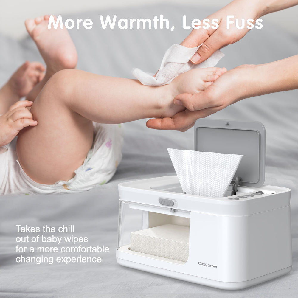 Cozygrow wipe warmer 1.5m plug cord for flexible placement.