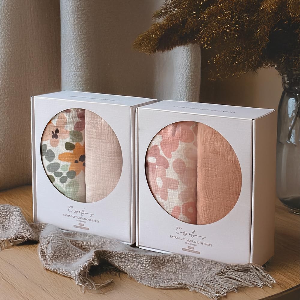 CozysBunny color colorful flowers design adds year-round nursery style.