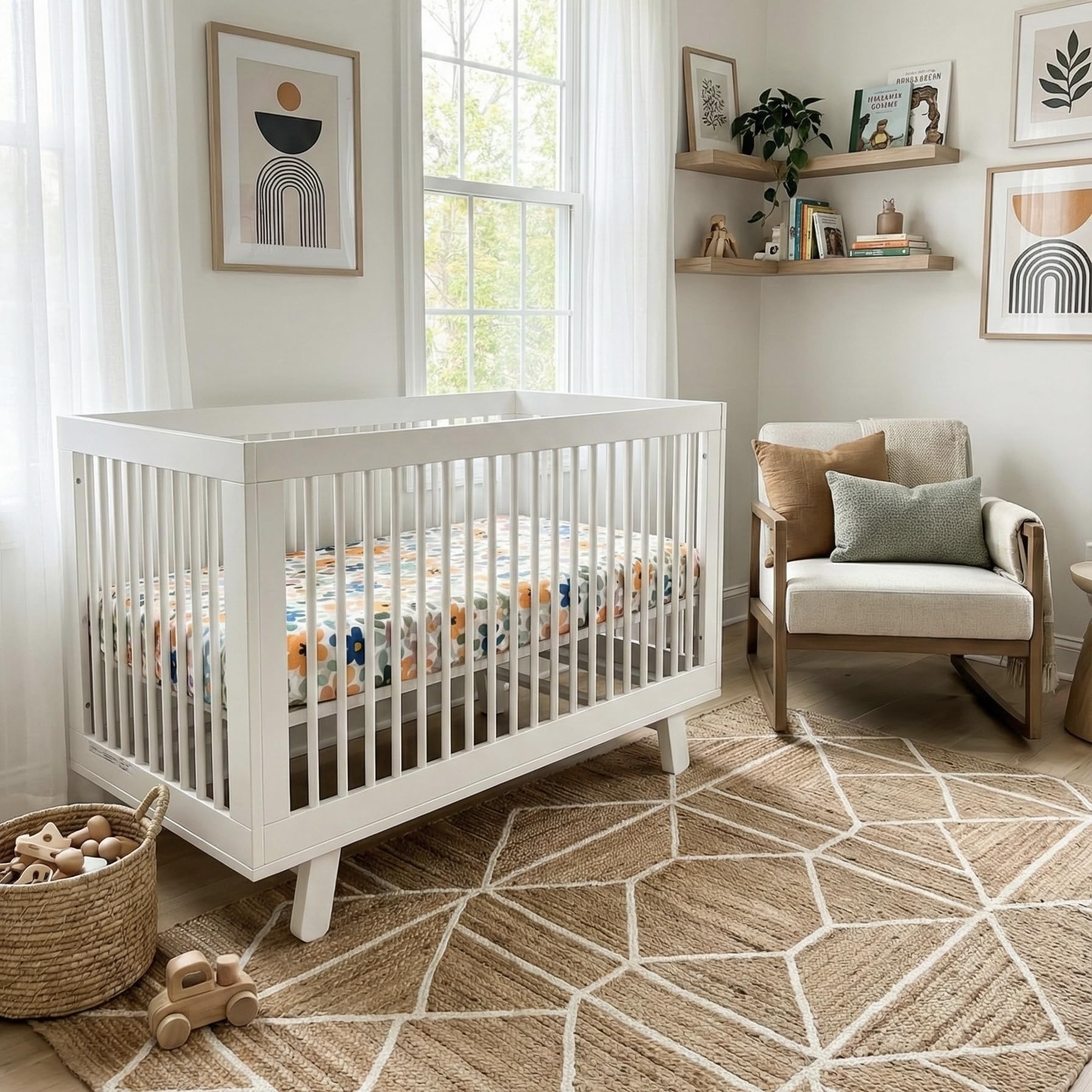 CozysBunny crib sheet close-up shows gentle touch and breathable cotton.