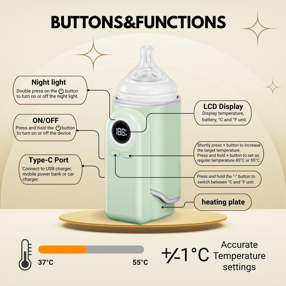 Cozytots thermal insulated warmer keeps milk warm for hours during travel.