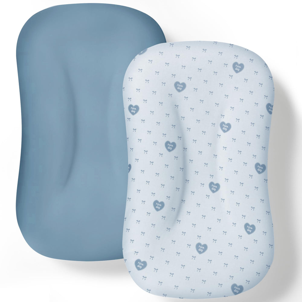 Cpzzkq baby lounger cover 2-pack with printed and solid designs for easy nursery refresh
