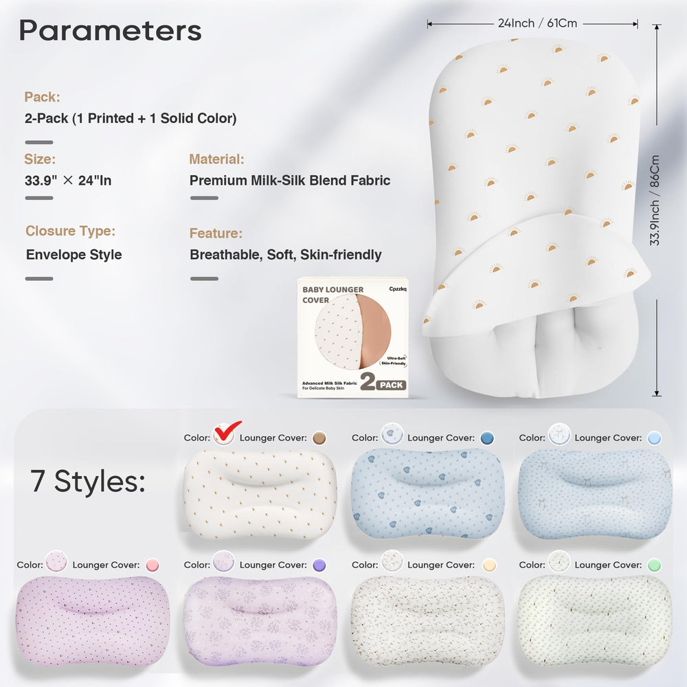 Cpzzkq nursery-style cover pair complements any calm, cozy space.