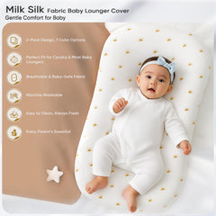 Cpzzkq solid baby lounger cover offers soft, minimal look for cuddles.
