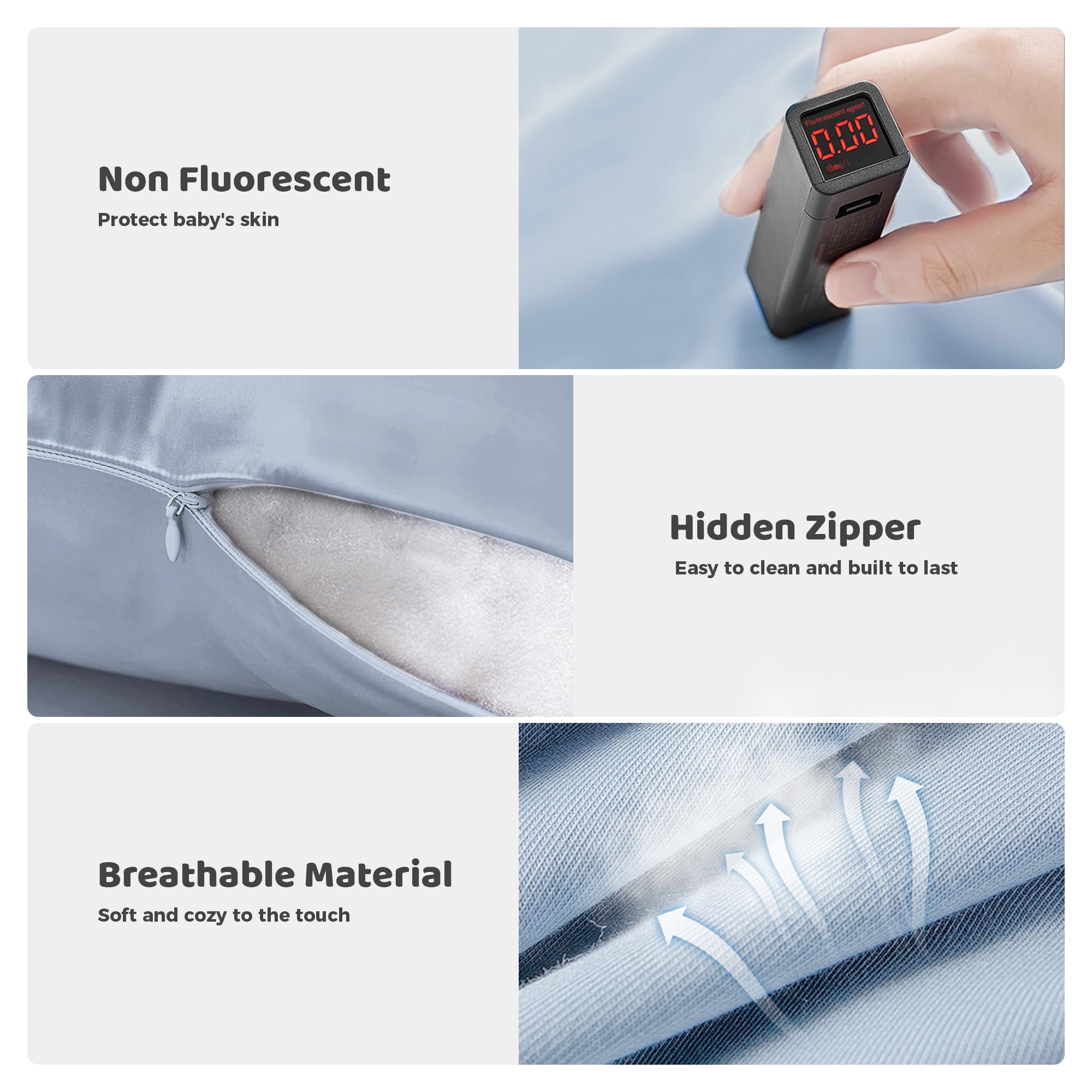Cover included demonstrates easy care and cleaning for the ZumaBlue lounger.