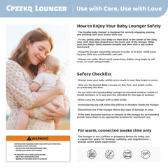 Cpzzkq baby nest lounger is portable, lightweight comfort for travel and home.