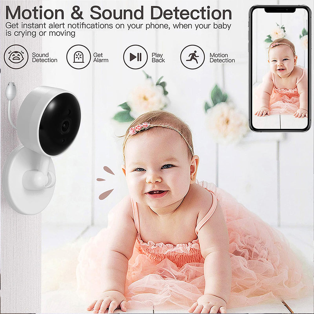 CQH Baby Monitor mount with 360° rotation for flexible placement