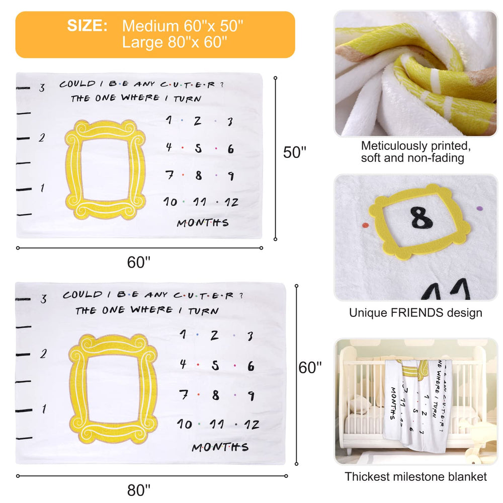 CQNET milestone blanket with frame supports consistent monthly photography