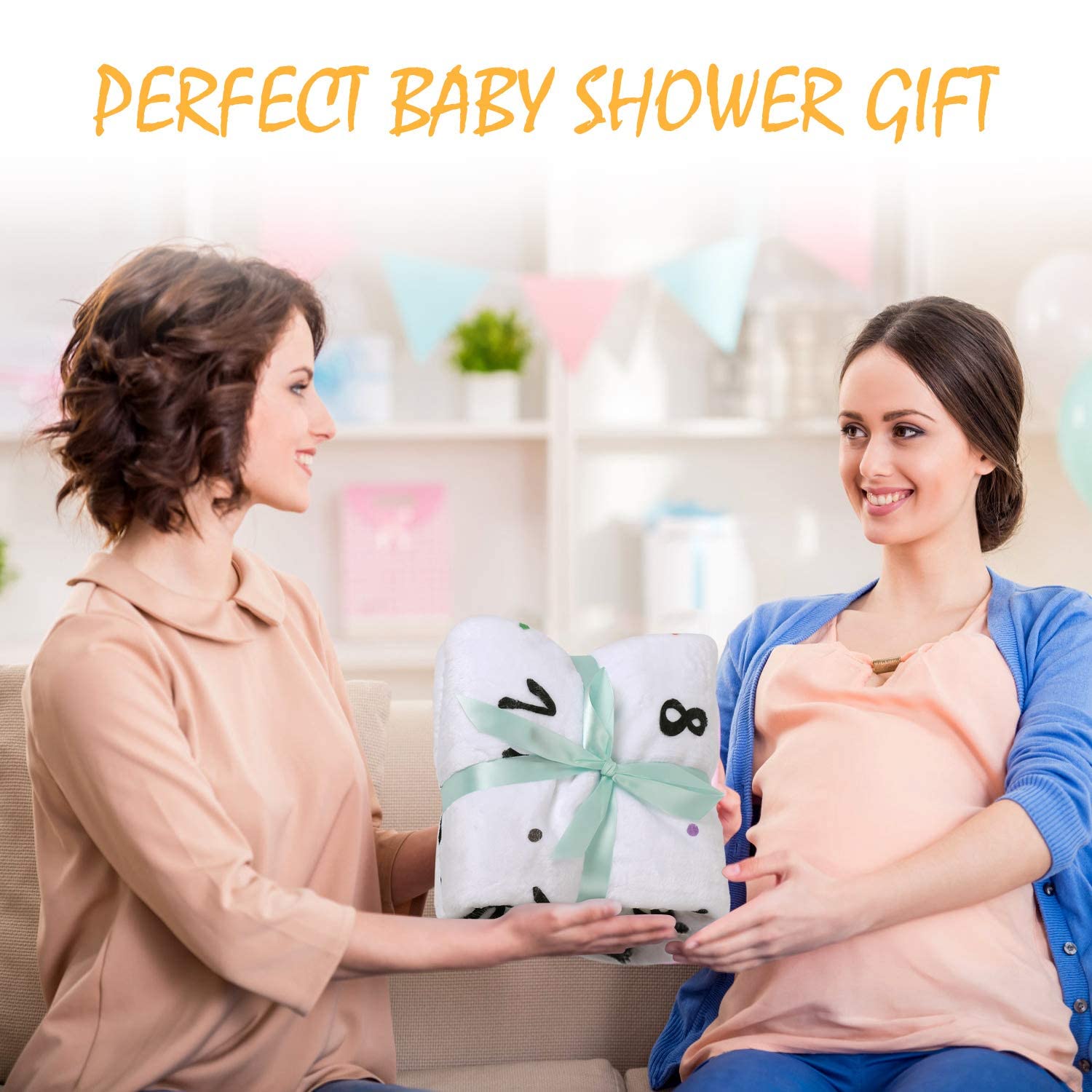 CQNET fleece blanket offers soft warmth for cozy baby photos