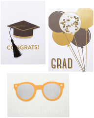 C.R. Gibson Congrats cap card with foil tassel for graduation greetings.