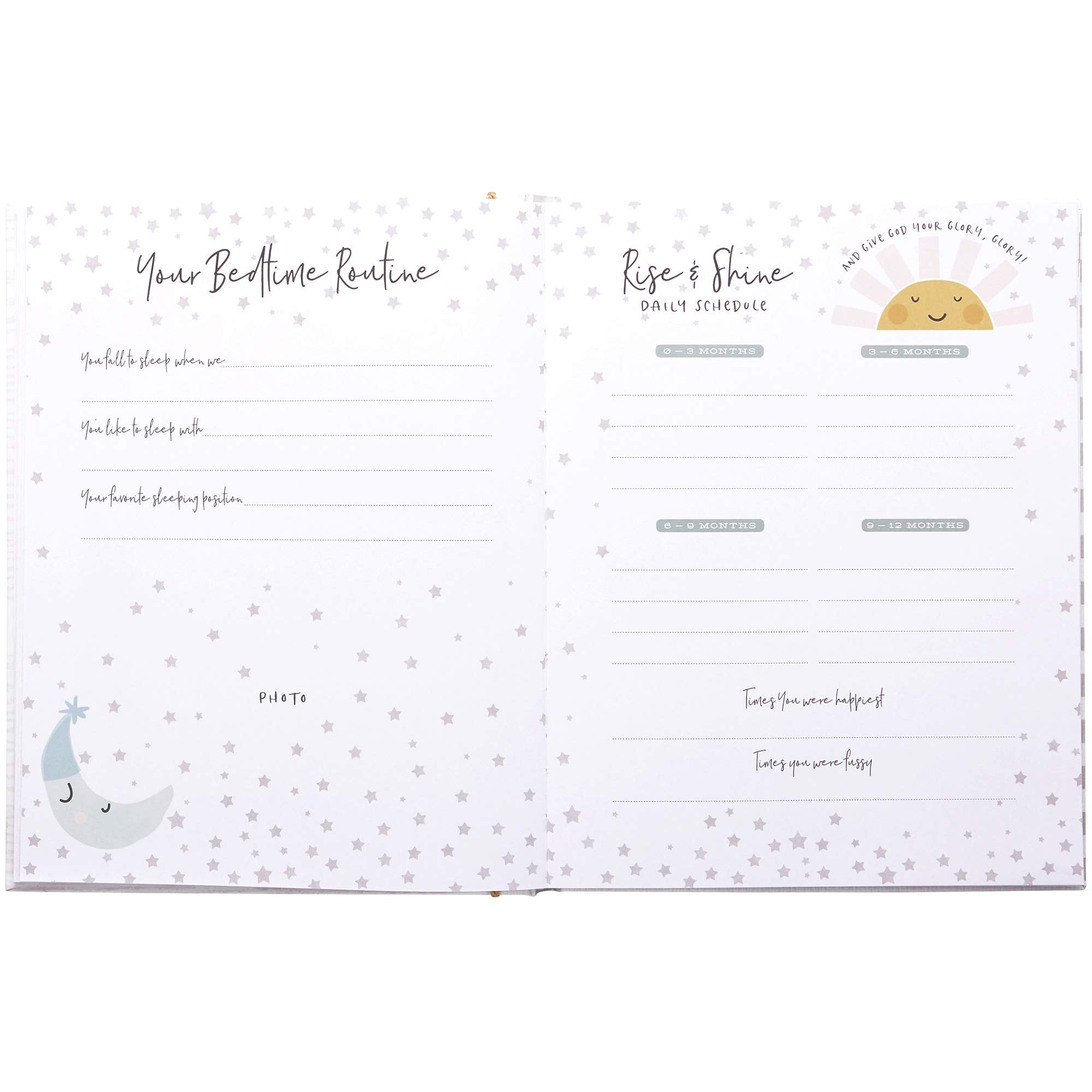 C.R. Gibson Little Blessings memory book showing natural twine binding for a rustic keepsake.