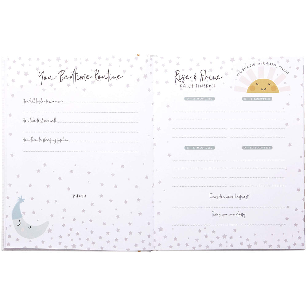 C.R. Gibson Little Blessings memory book showing natural twine binding for a rustic keepsake.