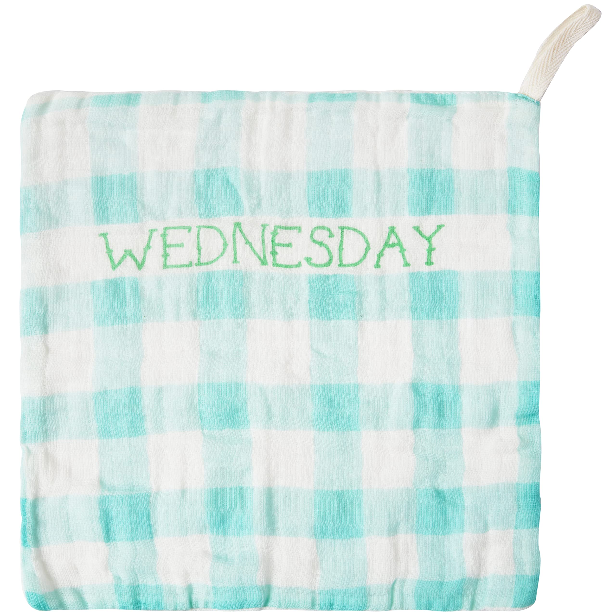 C.R. Gibson Woodland Colors Thursday washcloths with durable hems.