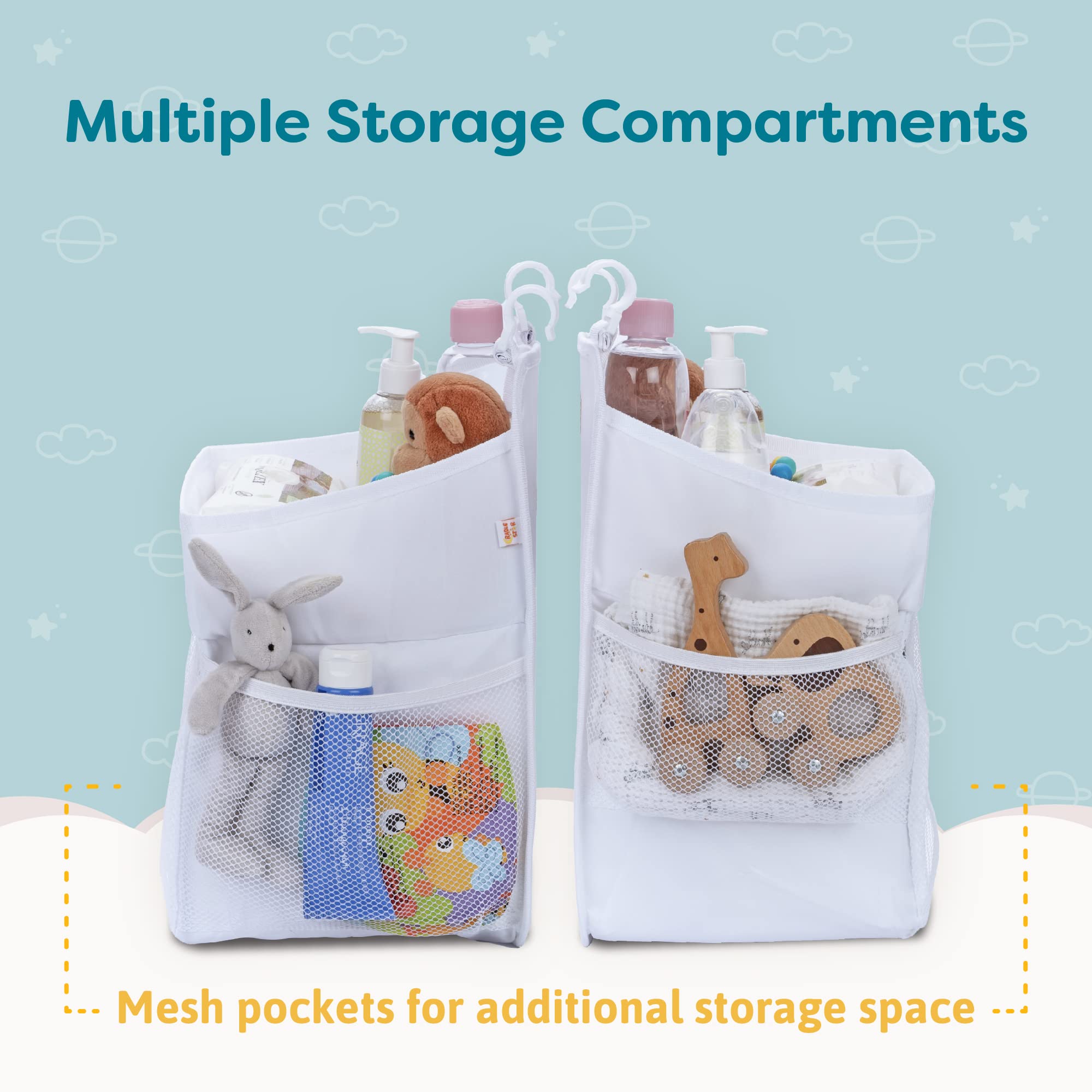 CRADLE STAR travel-friendly diaper caddy ideal for on-the-go diaper changes