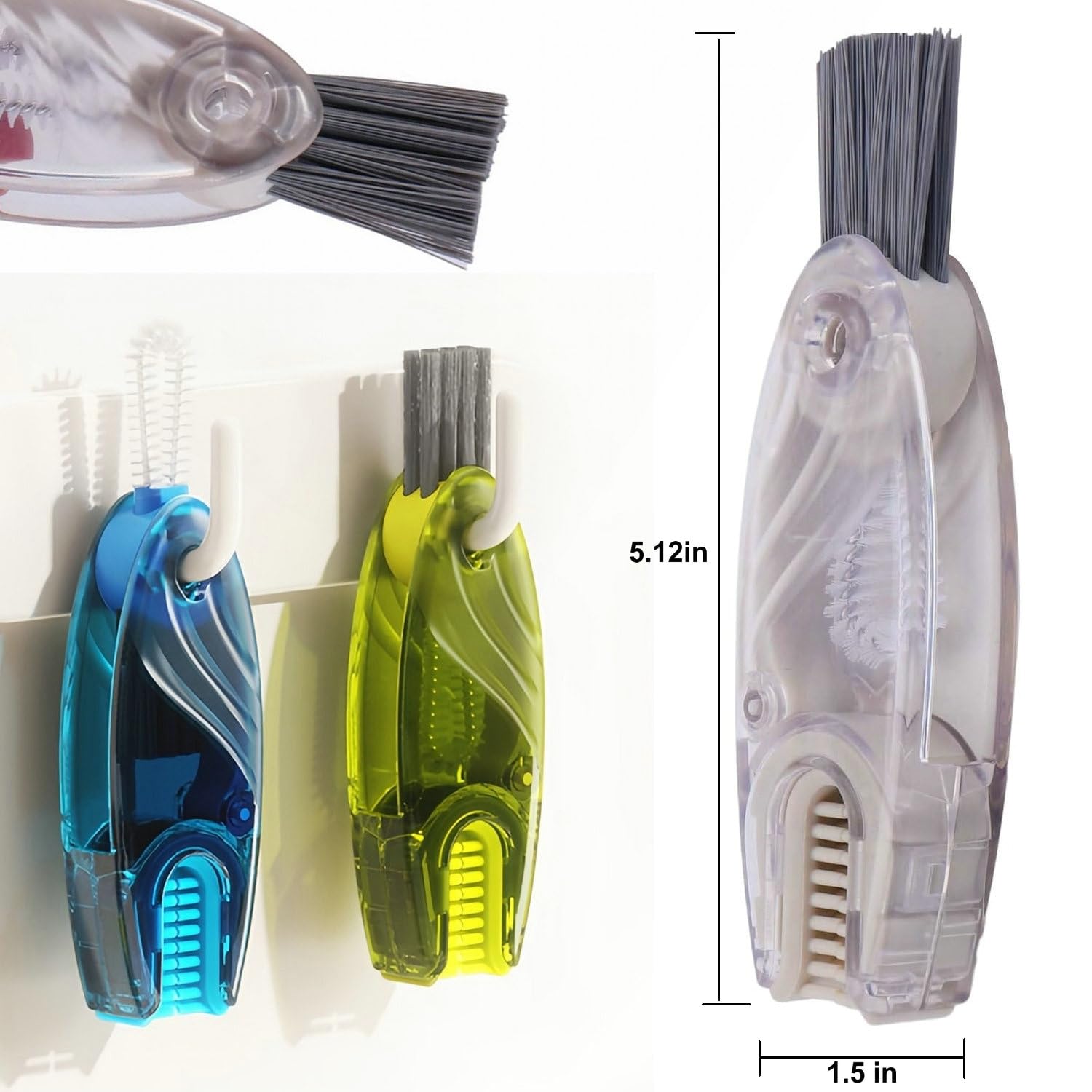 CraftinAround hook remover with hanging hole keeps brush handy.