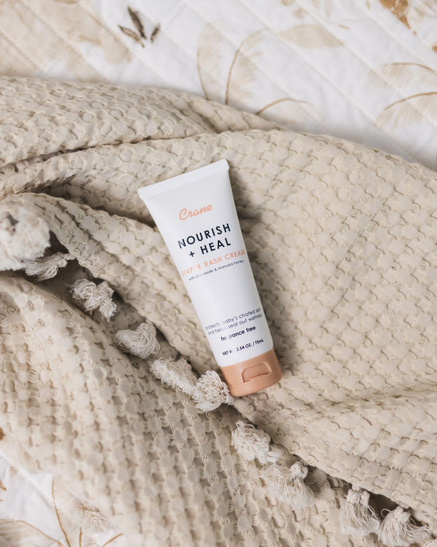 Crane Baby Diaper Cream barrier-action demonstrates moisture sealing for comfort.