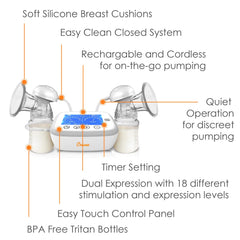 Crane Deluxe soft silicone shield for comfortable pumping sessions.