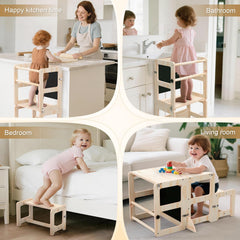Cravenook table-set mode converts into a small chair-table duo for snack time.