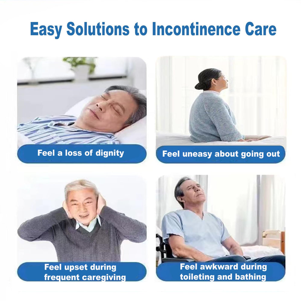 CRAZY ROSA gray-care pants with front and back open styles for convenient incontinence care.