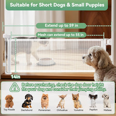 Crazydeer 14inch height barrier closeup highlights low-profile barrier for small pets