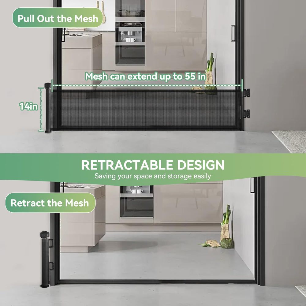 Crazydeer durable design resists wobble when curious puppies push against it