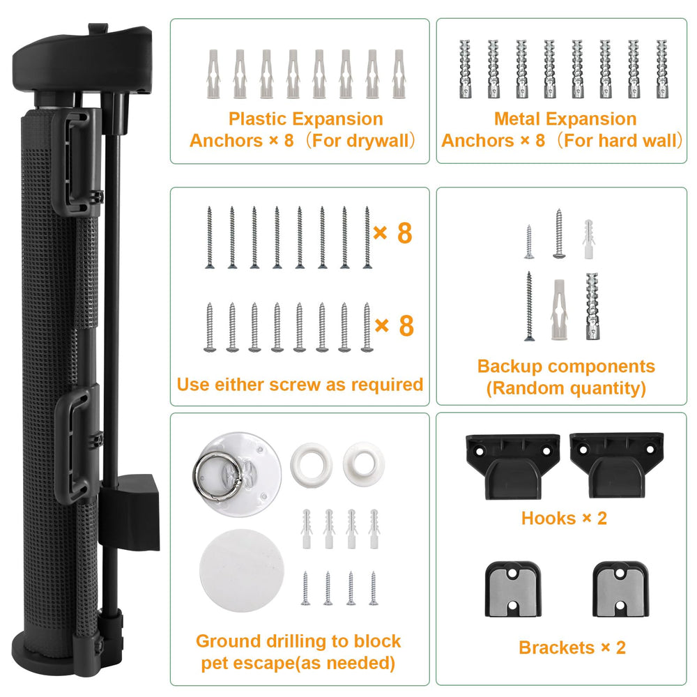Crazydeer 55-inch extendable gate fits wide doorways and hall openings