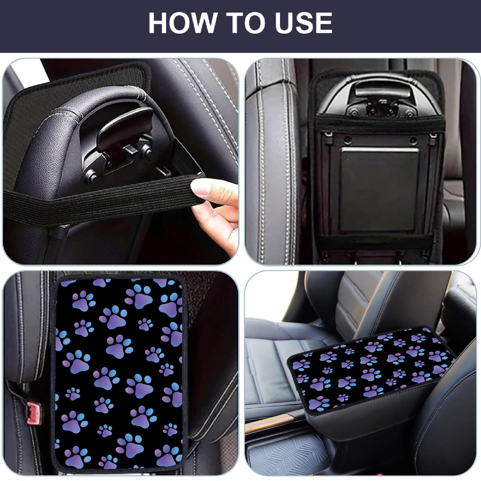 CREATCABIN Armrest Cover in situ demonstrates easy installation and stable placement