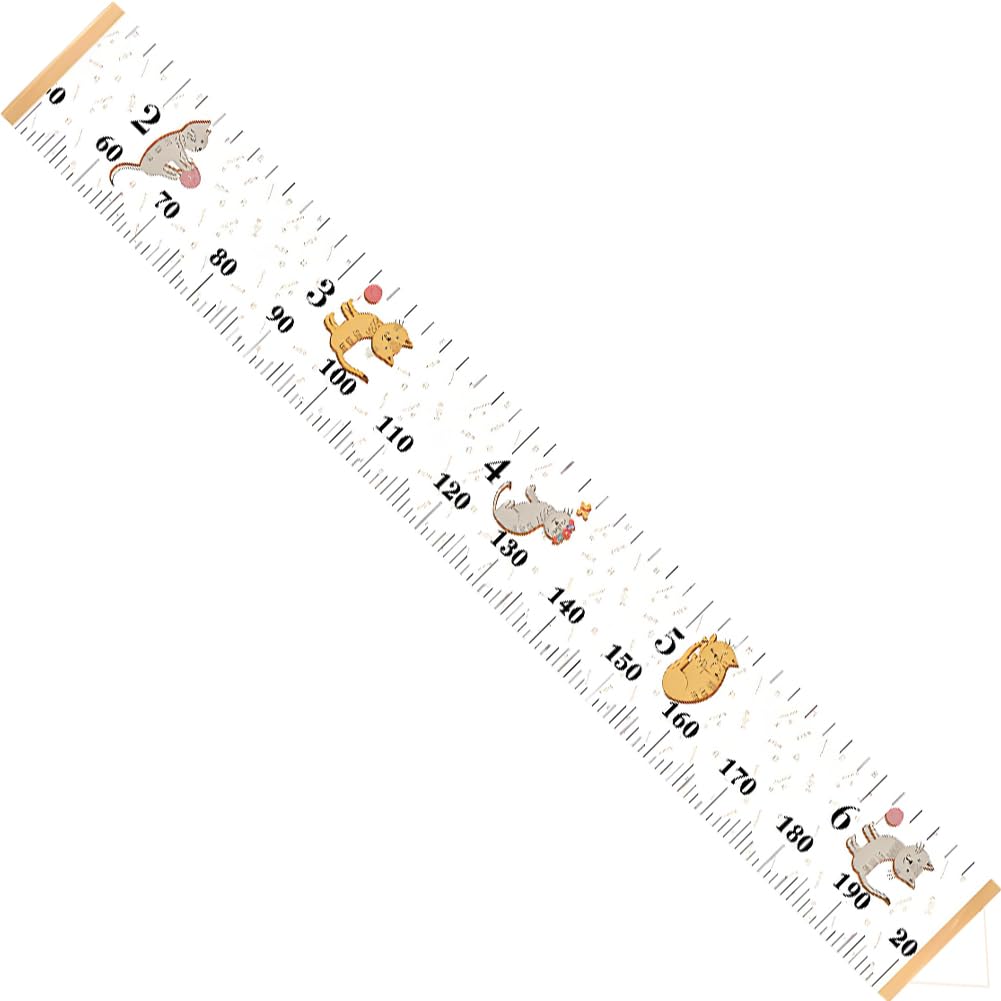 CREATCABIN Cat Growth Chart adds whimsy to nursery while marking height milestones.