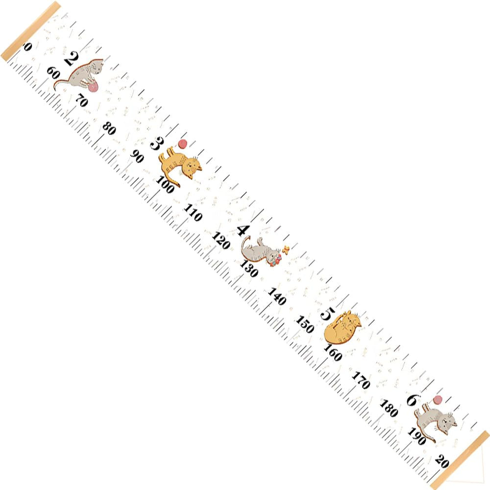 CREATCABIN Cat Growth Chart adds whimsy to nursery while marking height milestones.