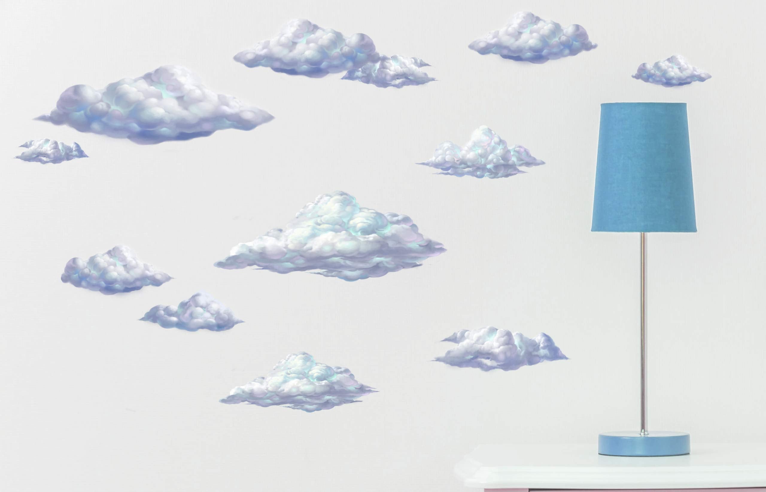 Create-A-Mural Peel-and-Stick Clouds allow quick room updates without mess